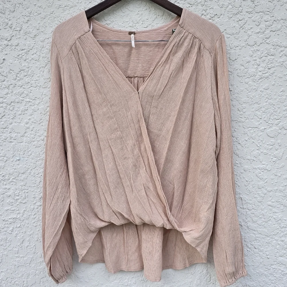Free People Check On It Wrap Top